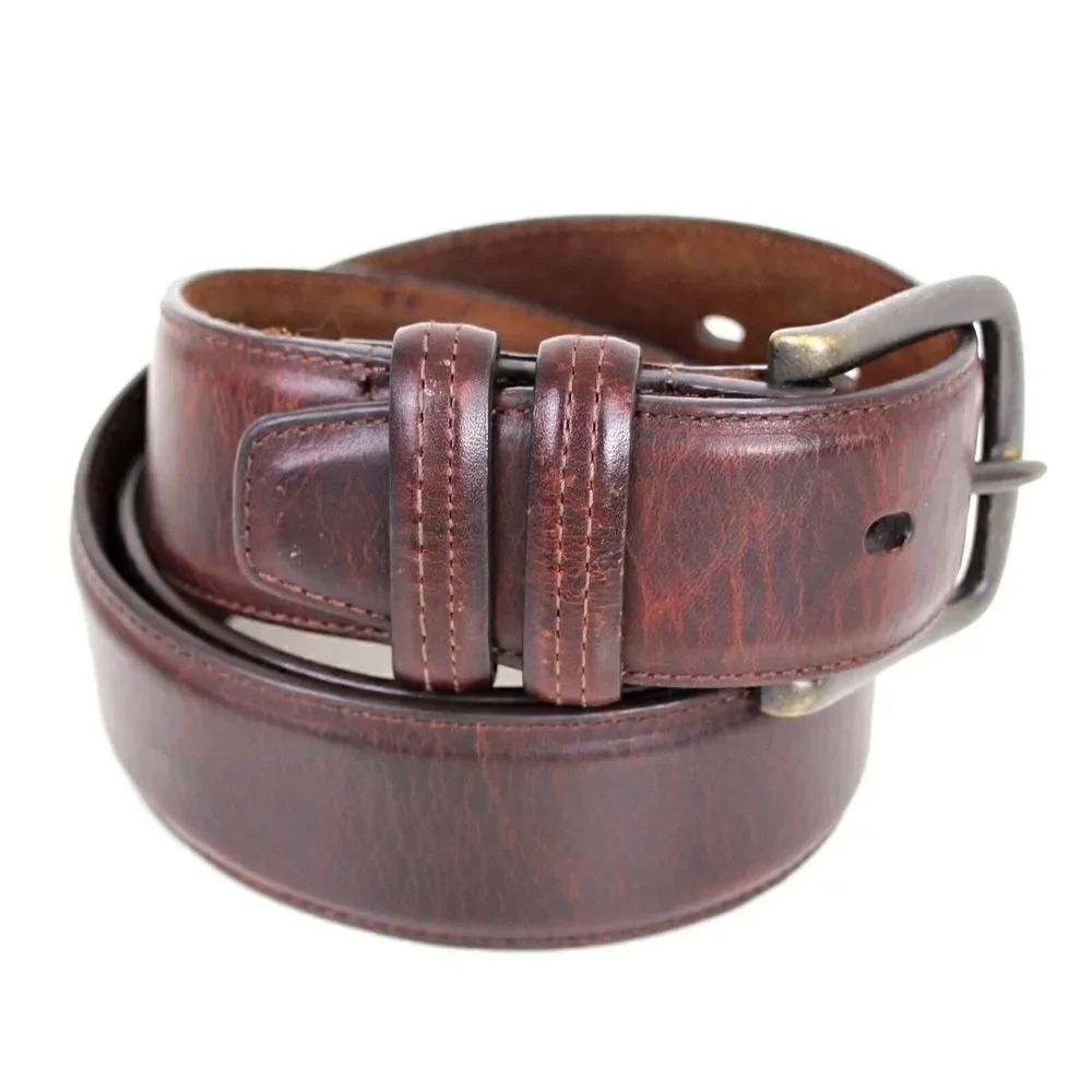 Handcrafted BROWN GENUINE LEATHER 1.5